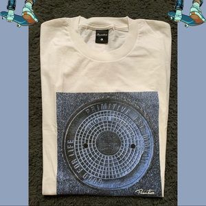 White primitive logo shirt